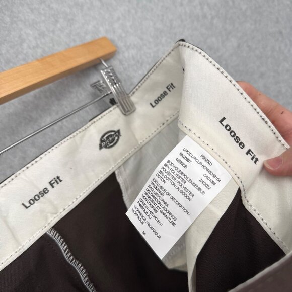 Dickies Mens Twill Work Loose Fit Short Size 36 Brown 13" Work Delivery NEW - Picture 8 of 13